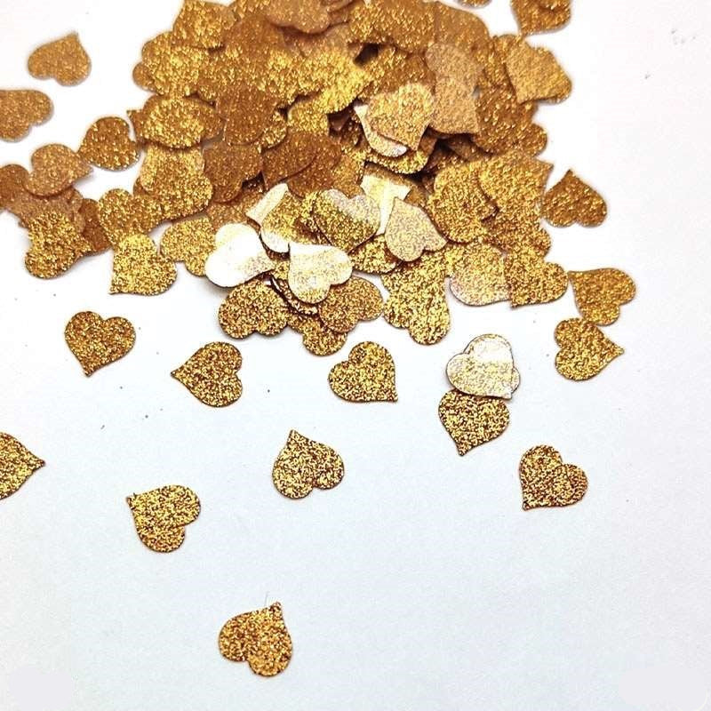 Glitter Heart Sequins 7mm, 10g