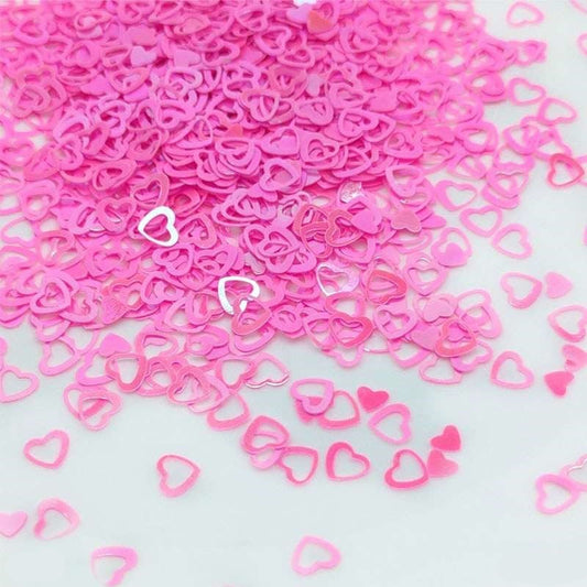 Heart Ring Sequins 6mm, 10g