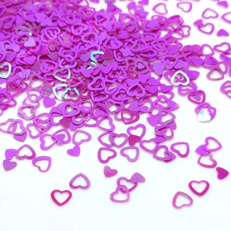Heart Ring Sequins 6mm, 10g