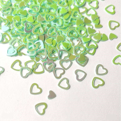 Heart Ring Sequins 6mm, 10g