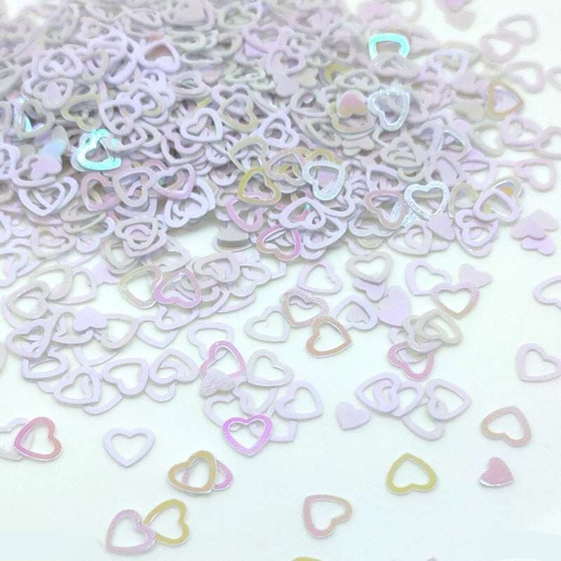 Heart Ring Sequins 6mm, 10g
