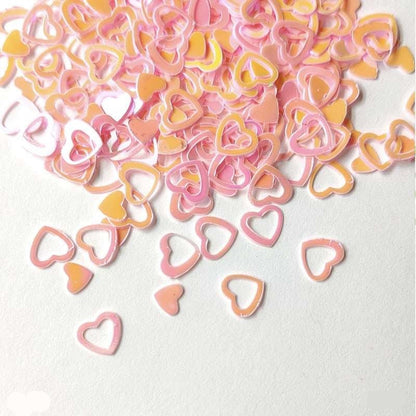 Heart Ring Sequins 6mm, 10g