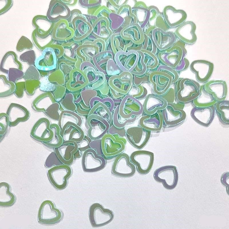 Heart Ring Sequins 6mm, 10g
