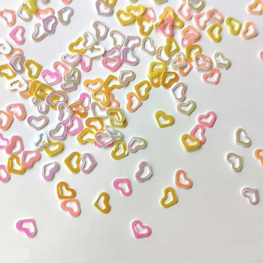 Heart Ring Sequins 4mm, 10g