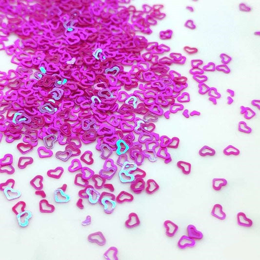 Heart Ring Sequins 4mm, 10g