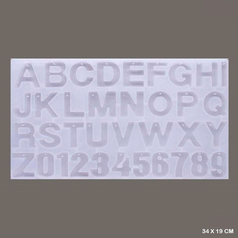 Alphabets & Numbers Silicon Mould