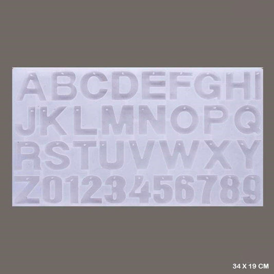 Alphabets & Numbers Silicon Mould