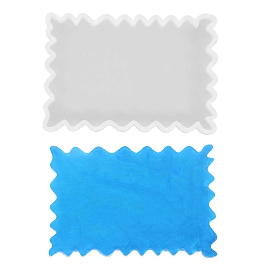 Scalloped Rectangular Silicon Mould