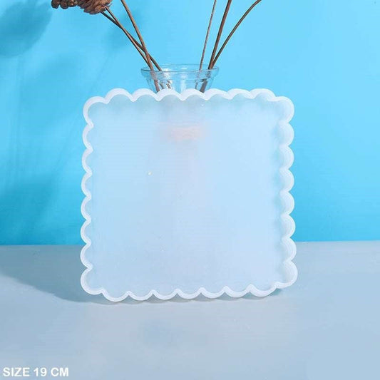 Scalloped Square Silicon Mould