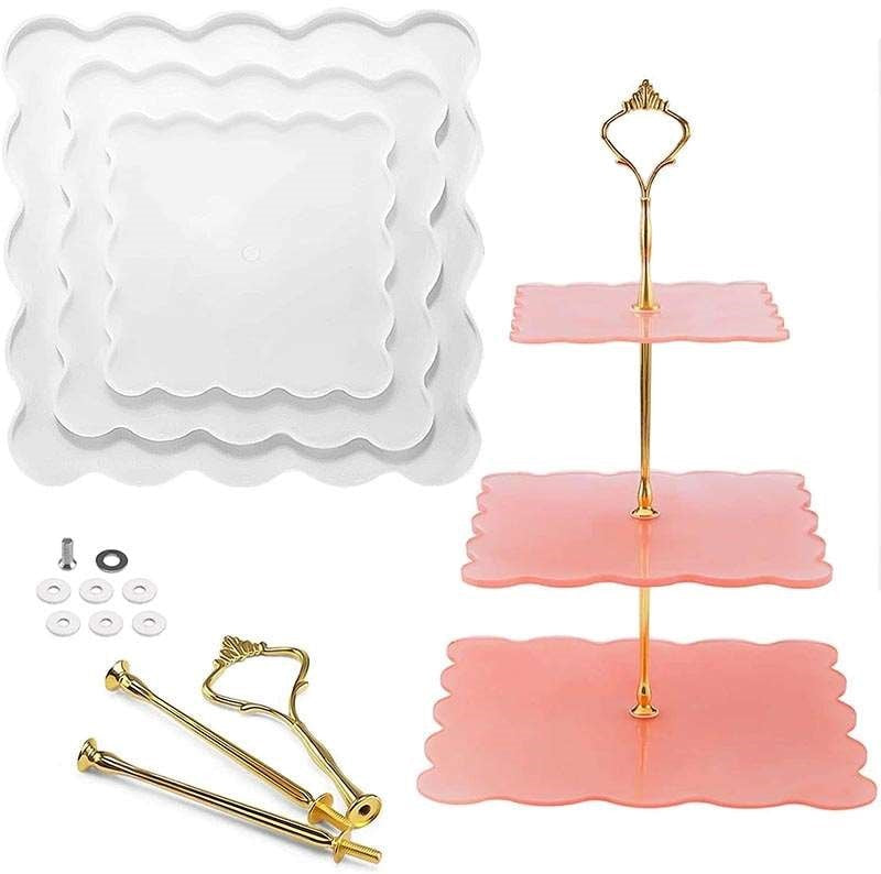 3 Tier Cake Stand Silicon Mould (Set of 3)