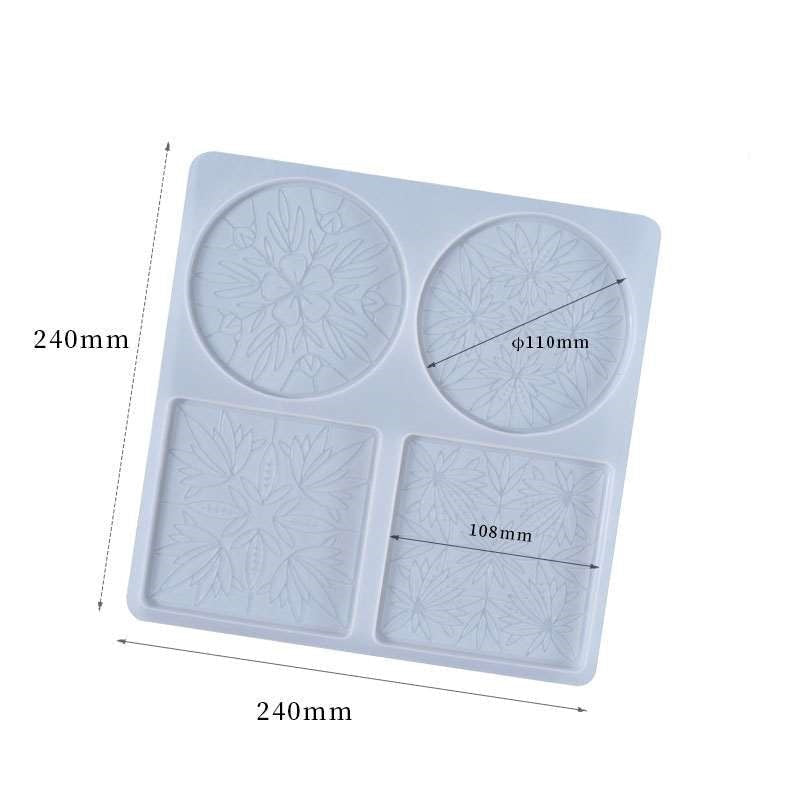 Mandala Carved Coaster Silicon Mould