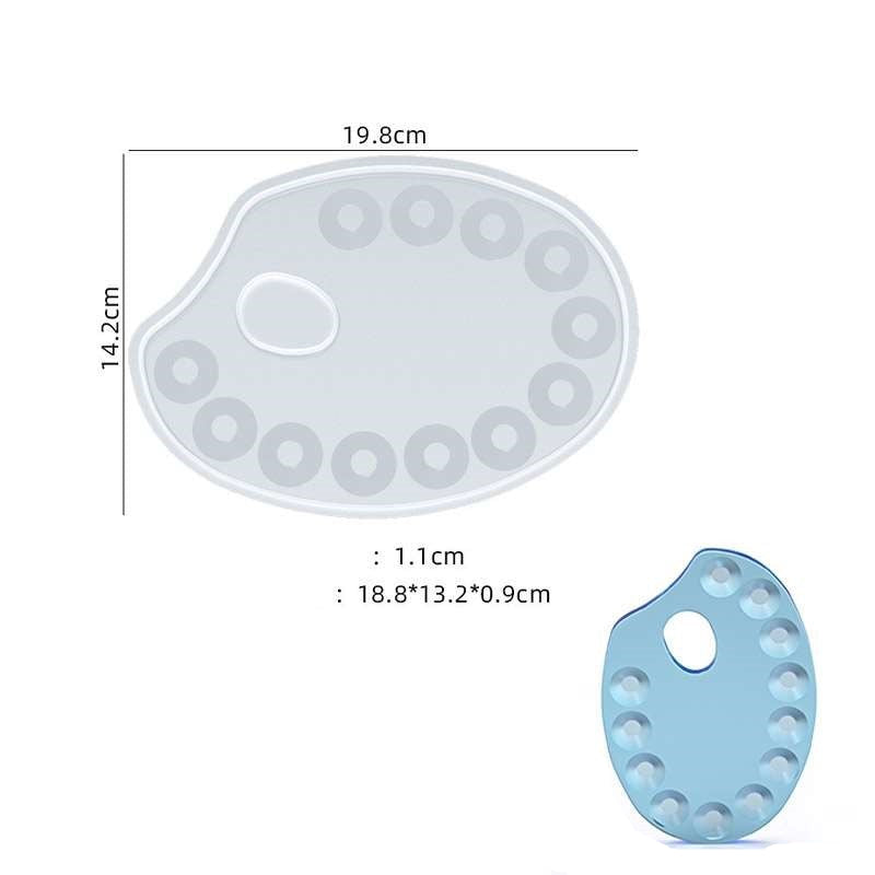 Color Pallet Silicon Mould