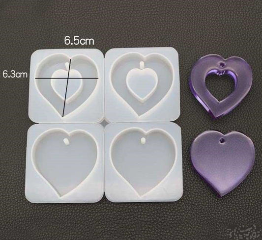 Heart Earring Silicon Mould