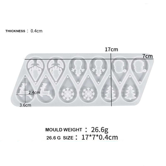 Christmas Earrings Silicon Mould