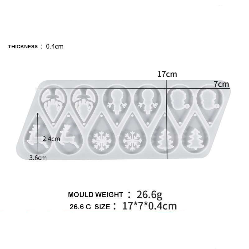Christmas Earrings Silicon Mould