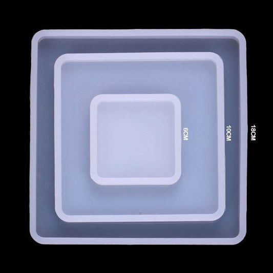 Square Silicon Mould (Set of 3)