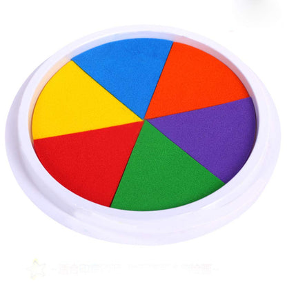 Round Multicolour Ink Stamp Pad