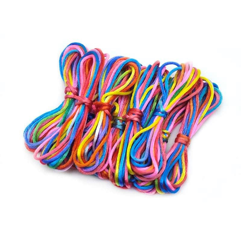 Satin Handicraft Thread 3m, 12pcs Set