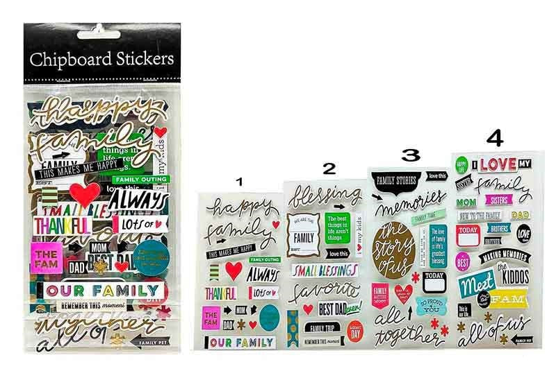 Scrapbook Sticker 4 in 1
