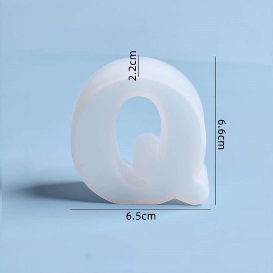 'Q'  Letter Silicon Mould