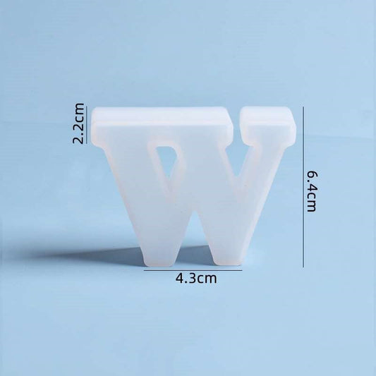 'W' Letter Silicon Mould