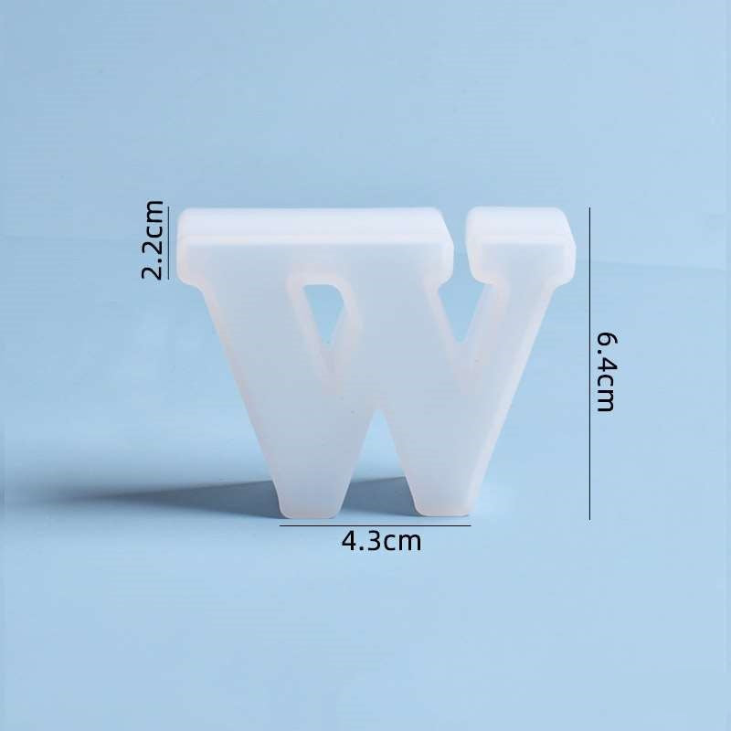 'W' Letter Silicon Mould