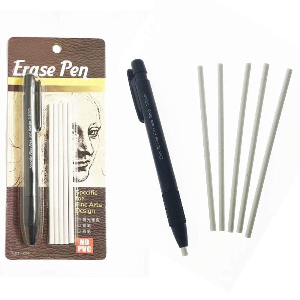 STL Eraser Pen with 5 Refills