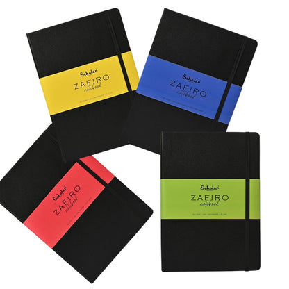 Scholar Zafiro Notebook - 80 gsm Premium Leather Finish Cover