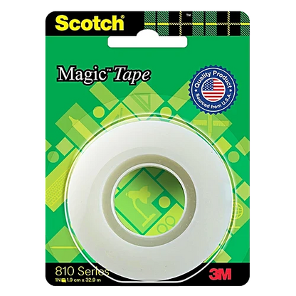 Scotch Magic Tape Refill Roll - 2cm, 810 Series, 19 mm x 32.9 m, 1 pc