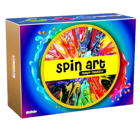 BeCrea8v Spin Art Machine – DIY Motorized Painting Kit for Kids