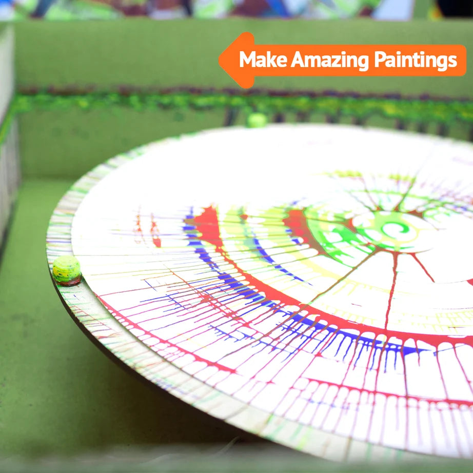 BeCrea8v Spin Art Machine – DIY Motorized Painting Kit for Kids