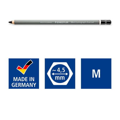 Staedtler Artist Series Mars Lumograph Charcoal Pencils