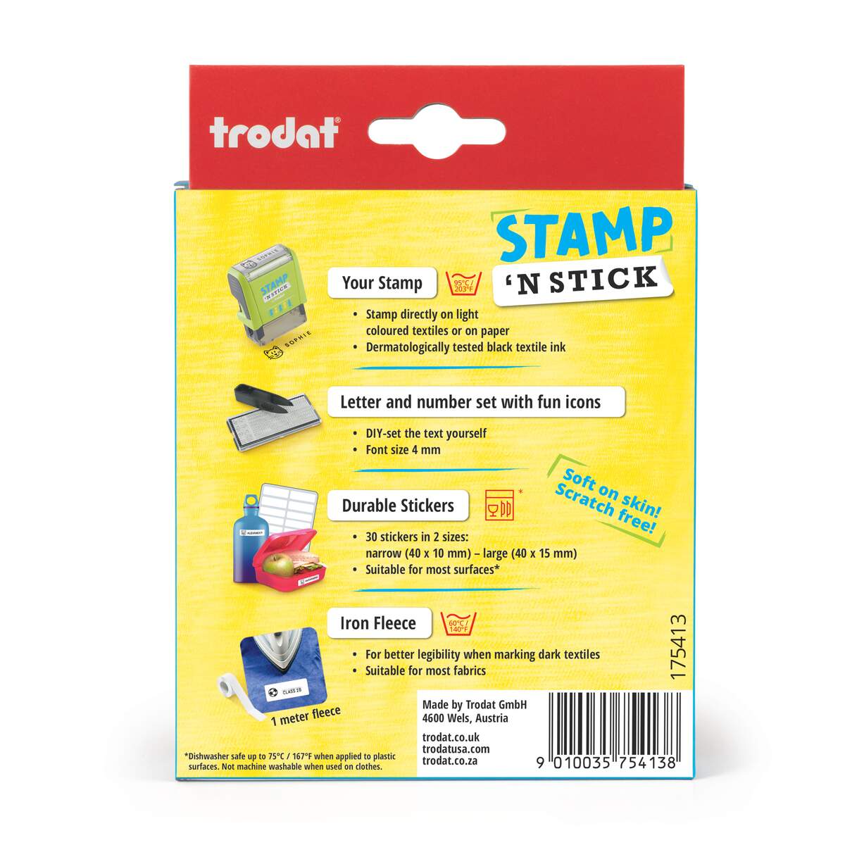 Trodat Stamp 'N Stick Typomatic
