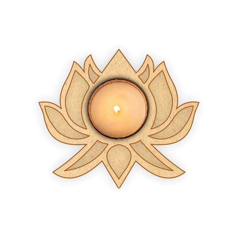 Tea Light Holder - Lotus
