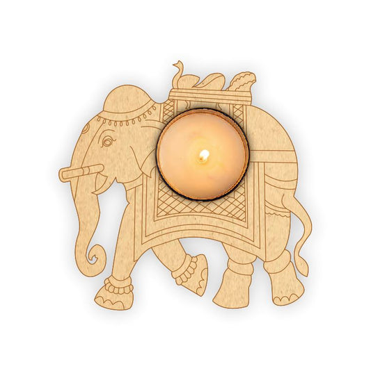 Tea Light Holder - Elephant Left Facing