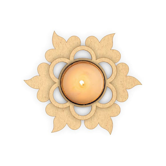Tea Light Holder - Flower 1