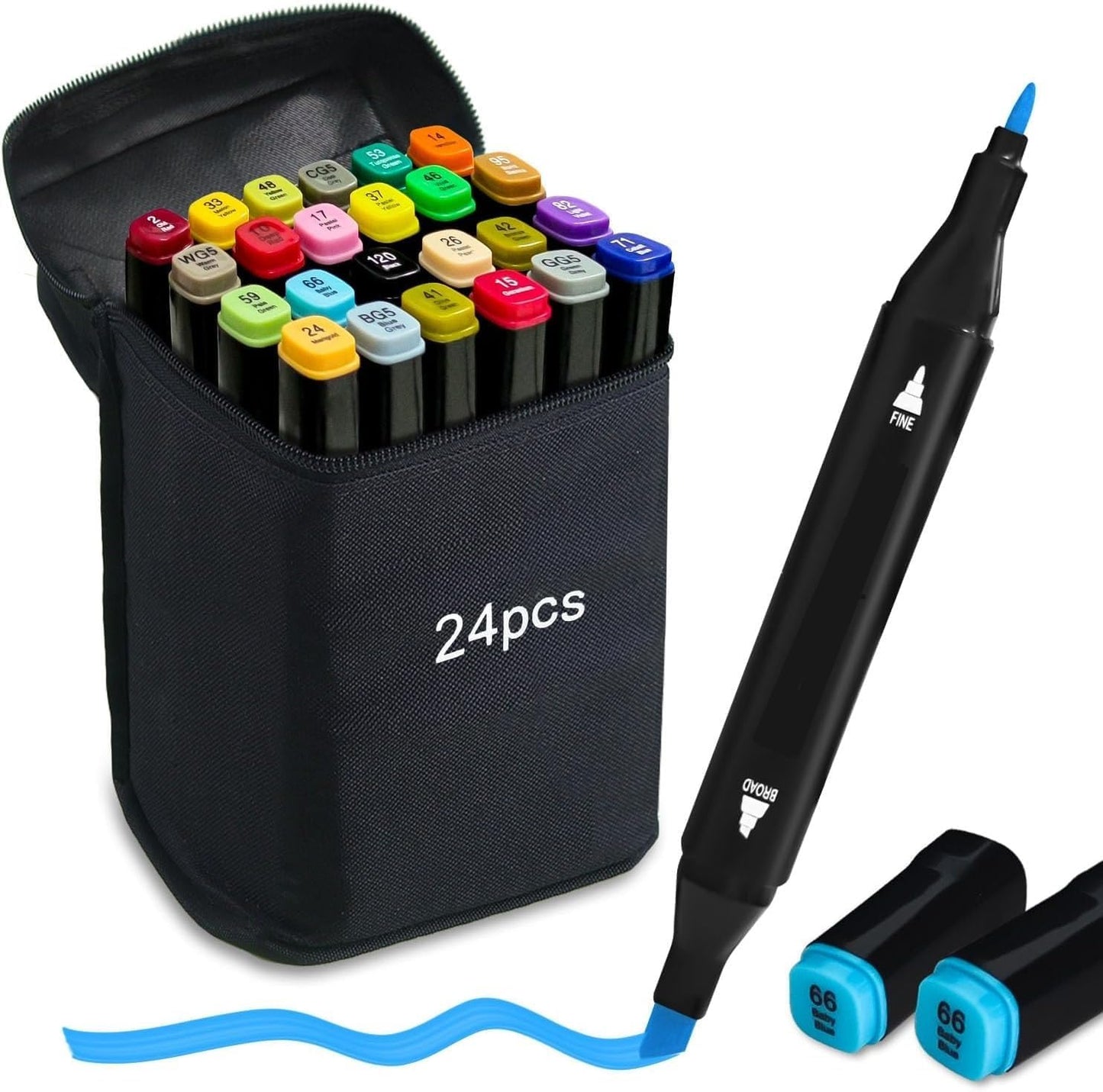 Touch Cool Alcoholic Markers, Dual Tip