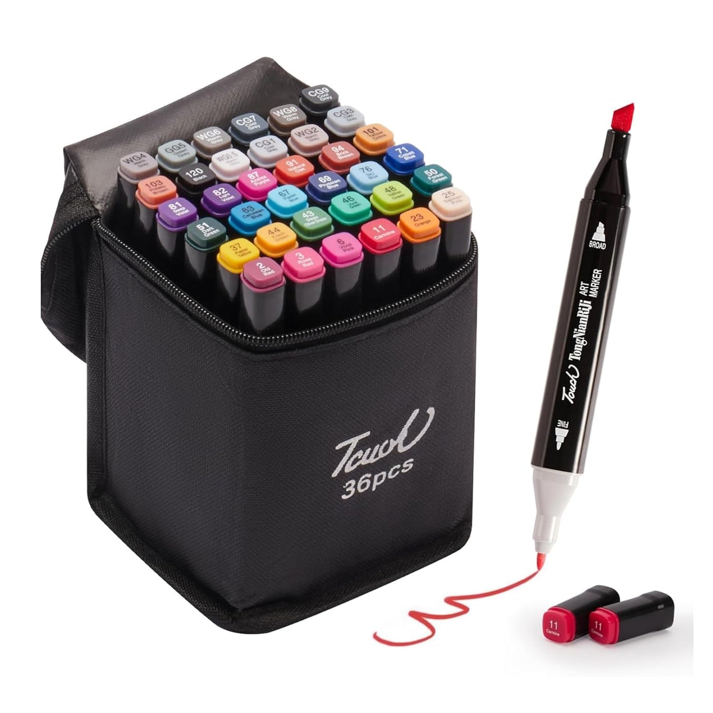 Touch Cool Alcoholic Markers, Dual Tip