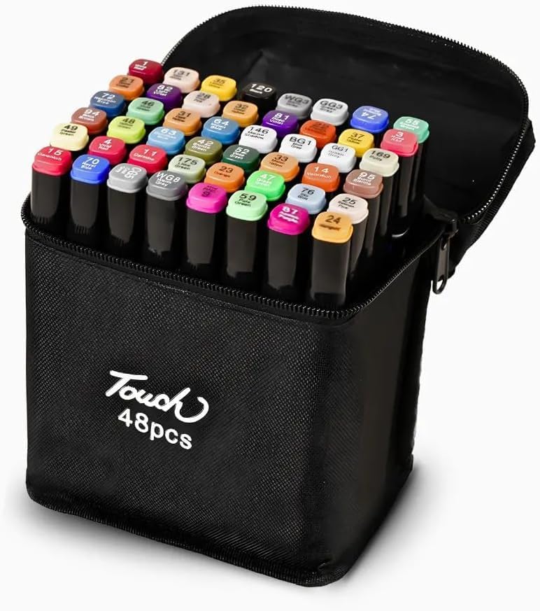 Touch Cool Alcoholic Markers, Dual Tip