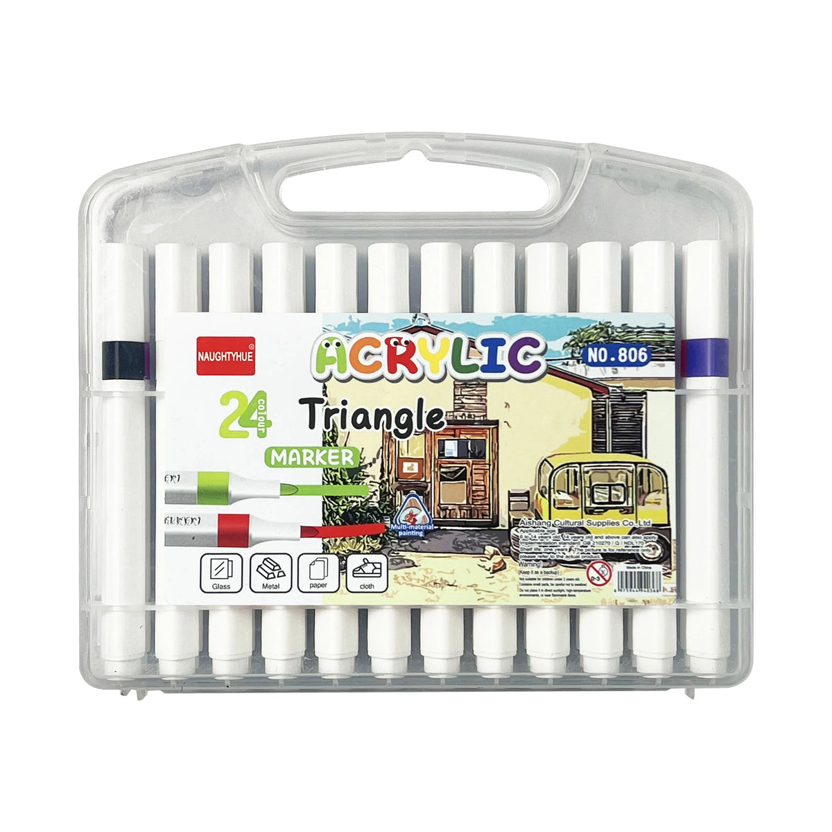 Acrylic Triangle Markers Set
