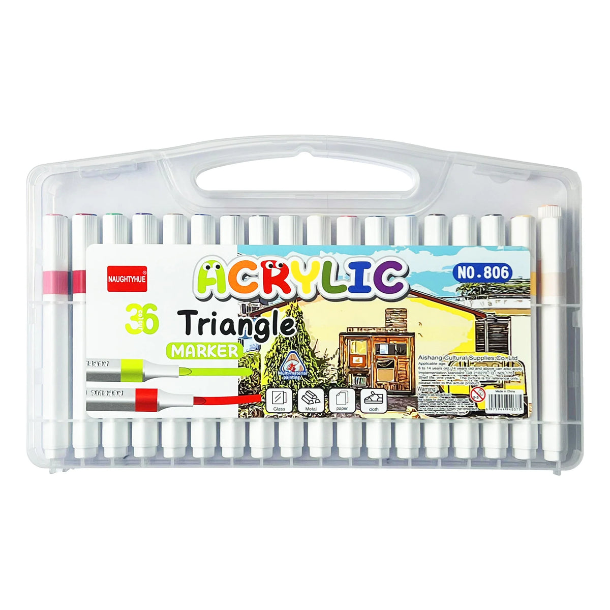 Acrylic Triangle Markers Set