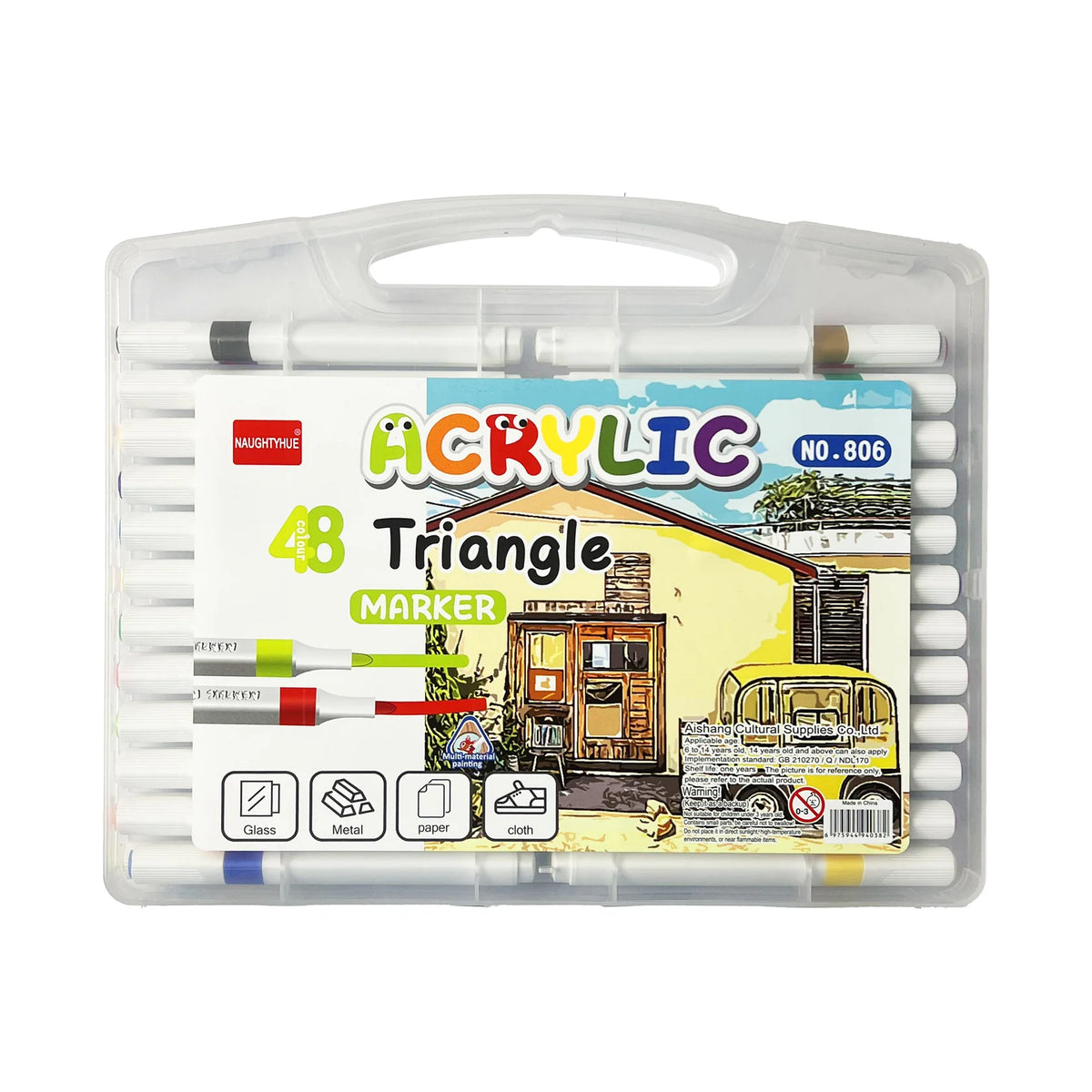Acrylic Triangle Markers Set