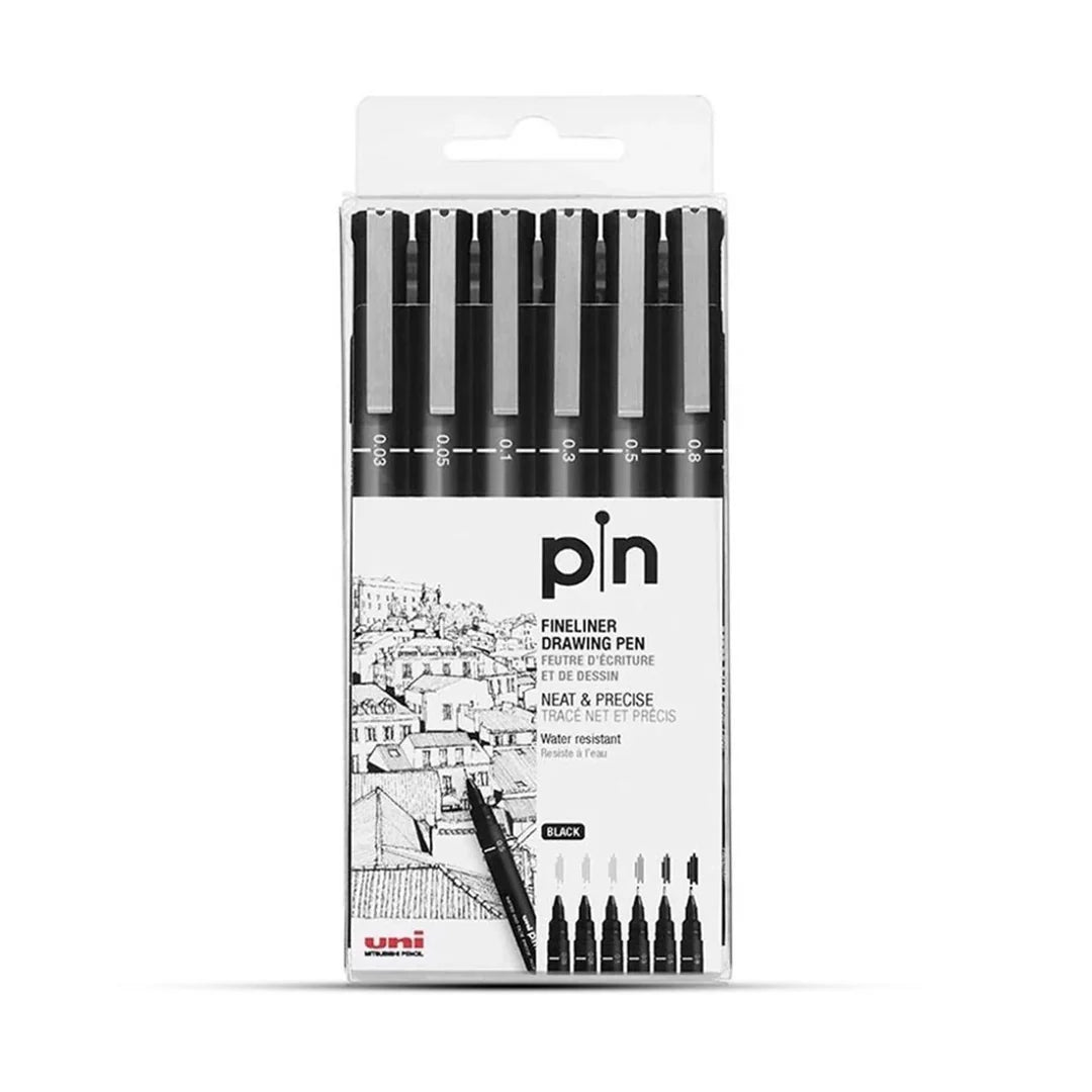 Uni-ball Fineliner Drawing Pens Set