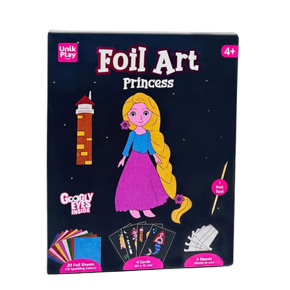 UnikPlay Foil Art Kit – Princess - Create Princess, Mermaid & More Foil Cards