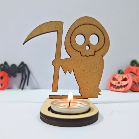 Halloween Tea Light Holder - Skeleton