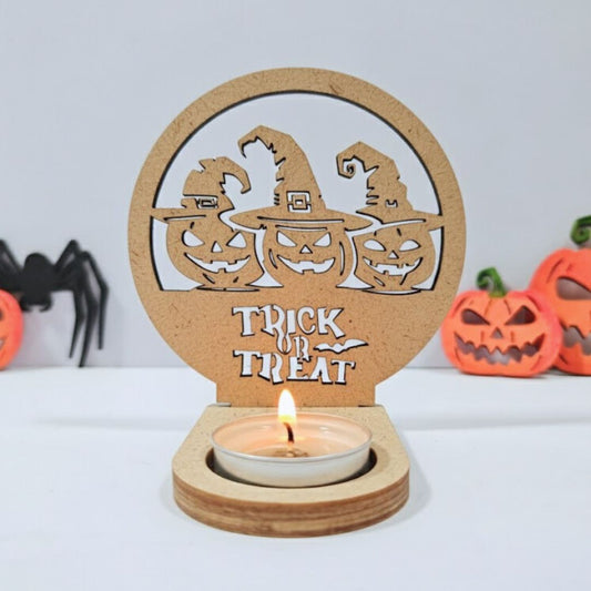 Halloween Tea Light Holder - Trick or Treat