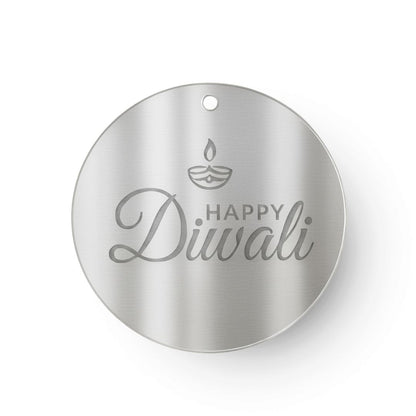 Acrylic Gift Tag - Happy Diwali (Round)