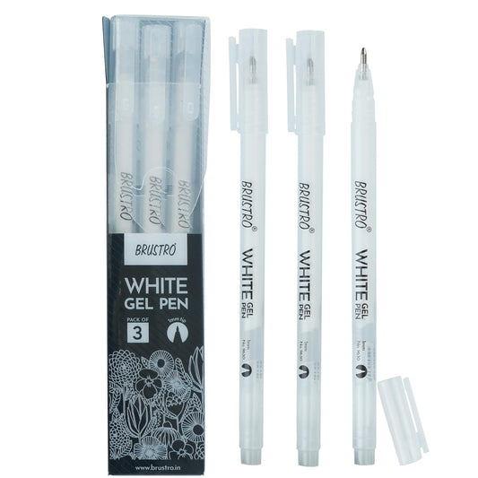 BRUSTRO White Gel Pens