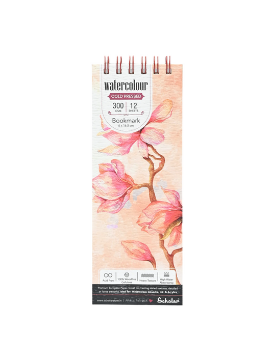 Scholar Watercolour Cold Pressed Paper Pads - Wire Bound, 300gsm
