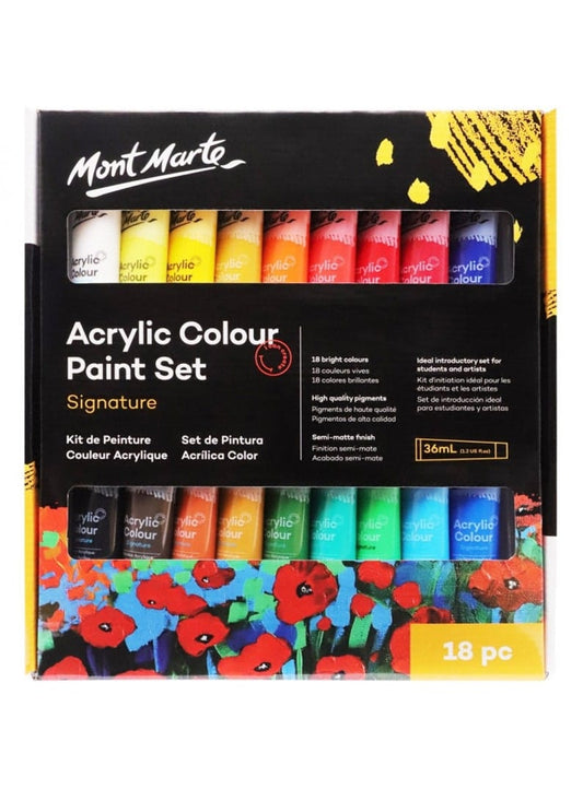 Mont Marte Acrylic Paints 18 x 36 ml